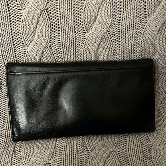 Black Leather Clutch - Picture 2 of 7